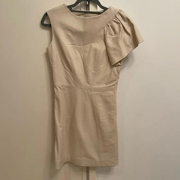 Milly | Dresses | Nwot Milly Lamb Leather Mini Dress | Poshmark